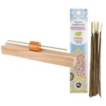 Porte - encens en bois précieux hinoki + encens indien au patchouli Porte - encens en bois précieux hinoki + encens indien au patchouli