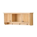 Porte - manteau mural en bois 2 portes 2 crochets Porte - manteau mural en bois 2 portes 2 crochets