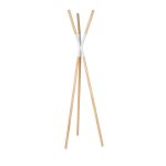 Porte - manteaux scandinave bois - blanc Porte - manteaux scandinave bois - blanc
