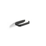Porte - papier toilette en aluminium noir Porte - papier toilette en aluminium noir