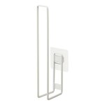 Porte papier toilettes avec ventouse - h25 cm - blanc