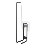 Porte papier toilettes avec ventouse - h25 cm - noir