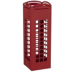 Porte parapluie en mtal rouge 15, 5x15, 5x49cm