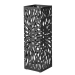 Porte - parapluies support pour parapluies d entre carr en acier noir
