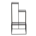 Porte - plantes  tages en mtal noir