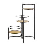 Porte - plantes noir et beige Porte - plantes noir et beige