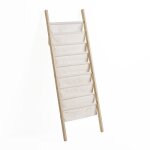 Porte - revues en tissu et bois avec 8 sections
