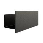 Porte savon en m�tal noir, 30x11 cm