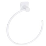 Porte - serviettes anneau en métal blanc - 18x18cm Porte - serviettes anneau en métal blanc - 18x18cm