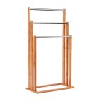 Porte - serviettes autoportant beige 46x24x84 cm