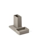 Porte stylo en ciment gris galet Porte stylo en ciment gris galet