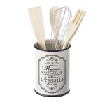 Porte ustensiles de cuisine cramique blanche paris