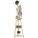 Portemanteau 8 patres bois bambou naturel
