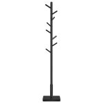 Portemanteau bois d'hva base en mdf noir d'encre