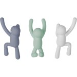 Portemanteau mural bonhomme, lot de 3, assortis Portemanteau mural bonhomme, lot de 3, assortis
