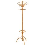 Portemanteau perroquet en bois de peuplier 48x48x182cm