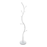 Portemanteau sur pied pour entrée ou couloir en métal blanc Portemanteau sur pied pour entrée ou couloir en métal blanc