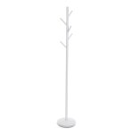 Portemanteau sur pied en métal blanc Portemanteau sur pied en métal blanc