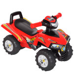 Porteur quad enfants 12 - 36 mois effets lumineux & sonores rouge noir