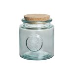 Pot 1, 5 l avec bouchon en liège transparent en verre Pot 1, 5 l avec bouchon en liège transparent en verre