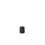 Pot  coton avec couvercle en grs noir