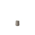 Pot  coton avec couvercle en grs taupe