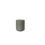 Pot avec couvercle en grs vert olive