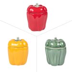 Pot � �pices 11x15 cm multicolore en fa�ence