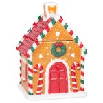 Pot maison pain d'pices en faence multicolore h24