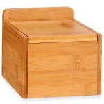 Pot  sel en bambou 9x14x11. 5cm