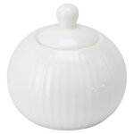 Pot  sucre en cramique blanche