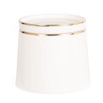 Pot  sucre en porcelaine blanche et dore