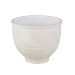 Pot en terre cuite blanche h51