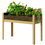 Potager surlev avec panneaux acrylique en bois naturel