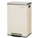 Poubelle 50 l 15 sacs poubelles avec couvercle poignes crme