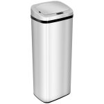 Poubelle  capteur de mouvement 50 l en acier inoxydable