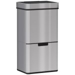 Poubelle de cuisine automatique en acier inox silver Poubelle de cuisine automatique en acier inox silver