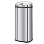 Poubelle de cuisine automatique acier inoxydable argent 42 l Poubelle de cuisine automatique acier inoxydable argent 42 l