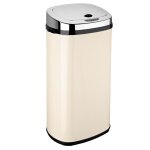 Poubelle de cuisine automatique acier inoxydable beige 42 l Poubelle de cuisine automatique acier inoxydable beige 42 l