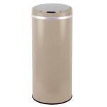 Poubelle de cuisine automatique acier inoxydable taupe 42 l Poubelle de cuisine automatique acier inoxydable taupe 42 l