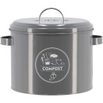Poubelle de cuisine  compost ronde 6 litres
