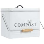 Poubelle de cuisine  compost vintage 10 litres