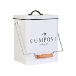 Poubelle de cuisine  compost vintage 5 litres
