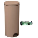 Poubelle de cuisine � p�dale 30l et 10 sacs poubelle 50l