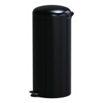 Poubelle de cuisine à pédale acier inoxydable noir 30 l Poubelle de cuisine à pédale acier inoxydable noir 30 l