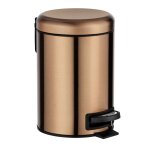 Poubelle à pédale leman 3 l marron cuivré Poubelle à pédale leman 3 l marron cuivré