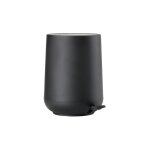 Poubelle  pdale en plastique noir 3l