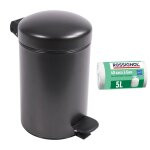 Poubelle salle de bain 3l et 40 sacs poubelle 5l Poubelle salle de bain 3l et 40 sacs poubelle 5l