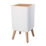 Poubelle de salle de bain push polypropylne bois 10 l