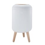 Poubelle de salle de bain push polypropylne bois 9 l
